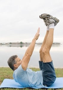 Man Stretching