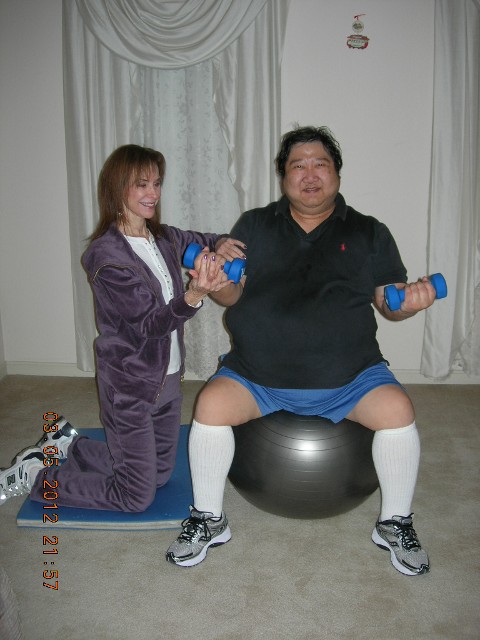 Stephanie and Jeffrey, Working Out