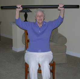 Old Lady Working Out